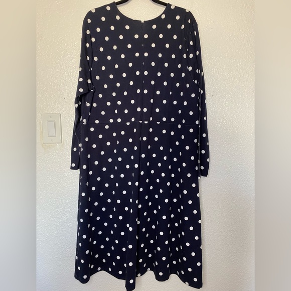 LOFT Polka Dot Wrap Dress - Picture 2 of 3